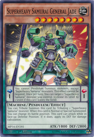Superheavy Samurai General Jade [MP16-EN181] Common | L.A. Mood Comics and Games