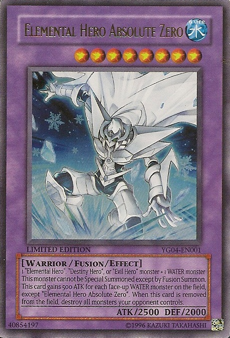 Elemental Hero Absolute Zero [YG04-EN001] Ultra Rare | L.A. Mood Comics and Games