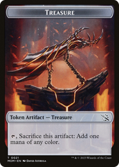 Treasure (21) // Teferi Akosa of Zhalfir Emblem Double-Sided Token [March of the Machine Tokens] | L.A. Mood Comics and Games