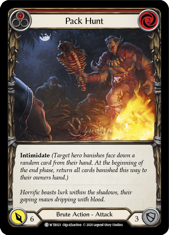 Pack Hunt (Red) [U-WTR023] (Welcome to Rathe Unlimited)  Unlimited Rainbow Foil | L.A. Mood Comics and Games