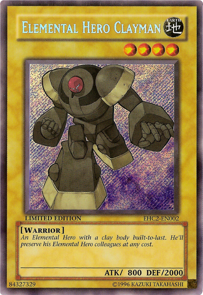 Elemental Hero Clayman [EHC2-EN002] Secret Rare | L.A. Mood Comics and Games