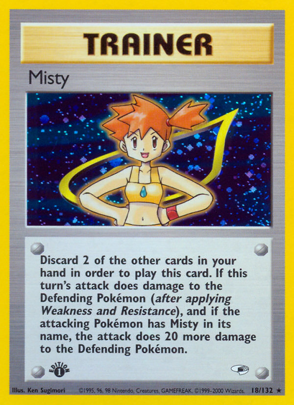 Misty (18/132) [Gym Heroes 1st Edition] | L.A. Mood Comics and Games