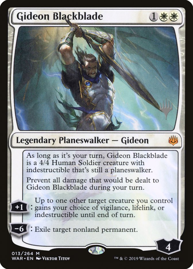 Gideon Blackblade (Promo Pack) [War of the Spark Promos] | L.A. Mood Comics and Games