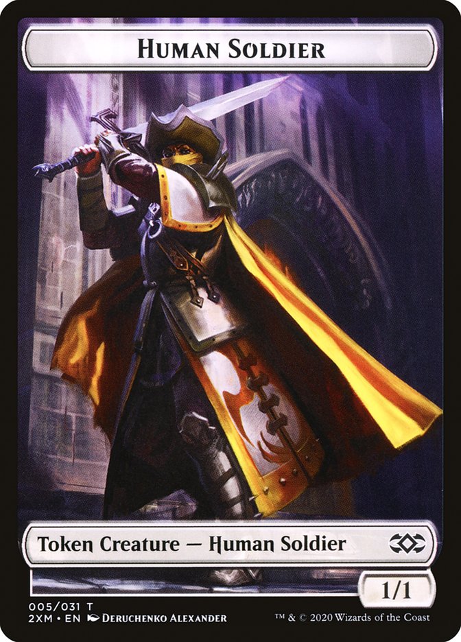 Human Soldier Token [Double Masters Tokens] | L.A. Mood Comics and Games