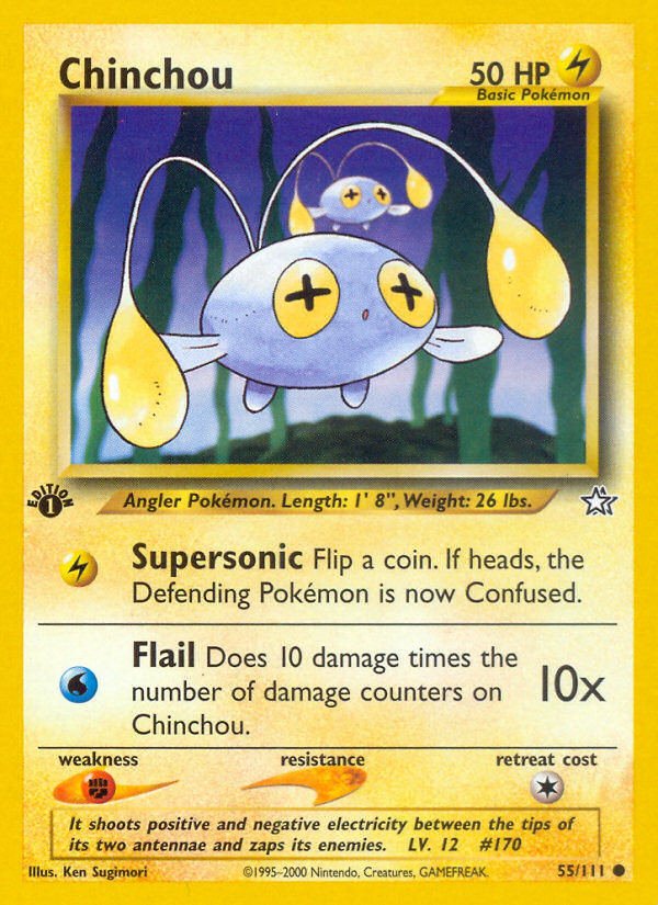 Chinchou (55/111) [Neo Genesis 1st Edition] | L.A. Mood Comics and Games