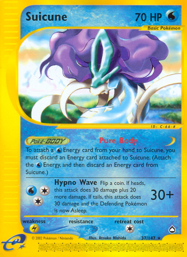 Suicune (37/147) [Aquapolis] | L.A. Mood Comics and Games