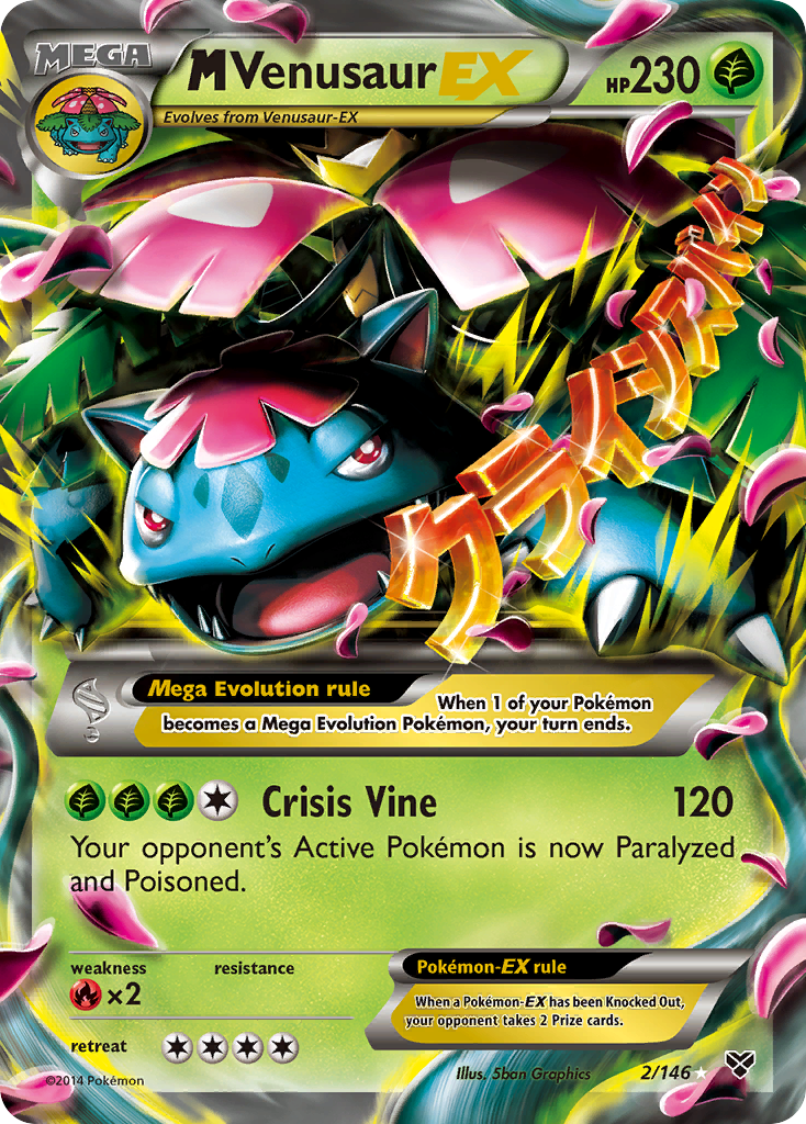 M Venusaur EX (2/146) [XY: Base Set] | L.A. Mood Comics and Games