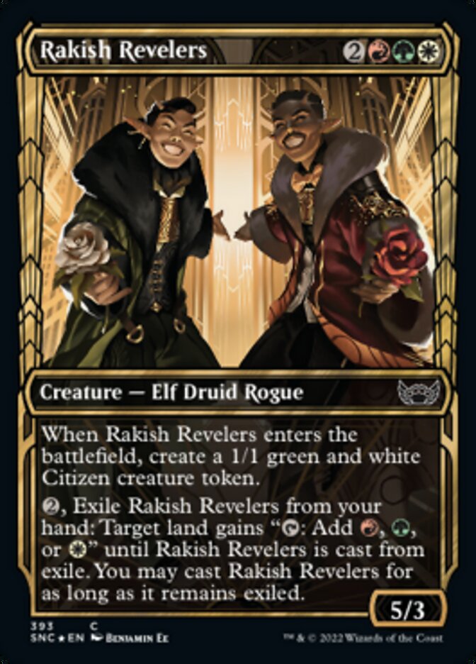 Rakish Revelers (Showcase Golden Age Gilded Foil) [Streets of New Capenna] | L.A. Mood Comics and Games