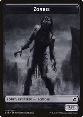 Ob Nixilis, Reignited Emblem // Zombie (010) Double-Sided Token [Commander 2019 Tokens] | L.A. Mood Comics and Games