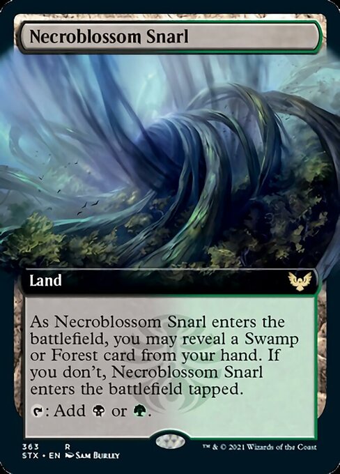 Necroblossom Snarl (Extended Art) [Strixhaven: School of Mages] | L.A. Mood Comics and Games