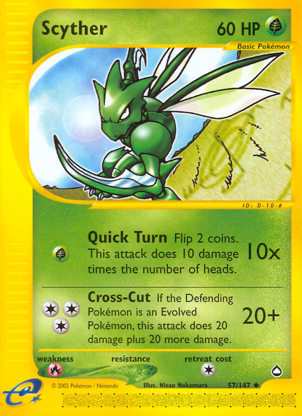 Scyther (57/147) [Aquapolis] | L.A. Mood Comics and Games