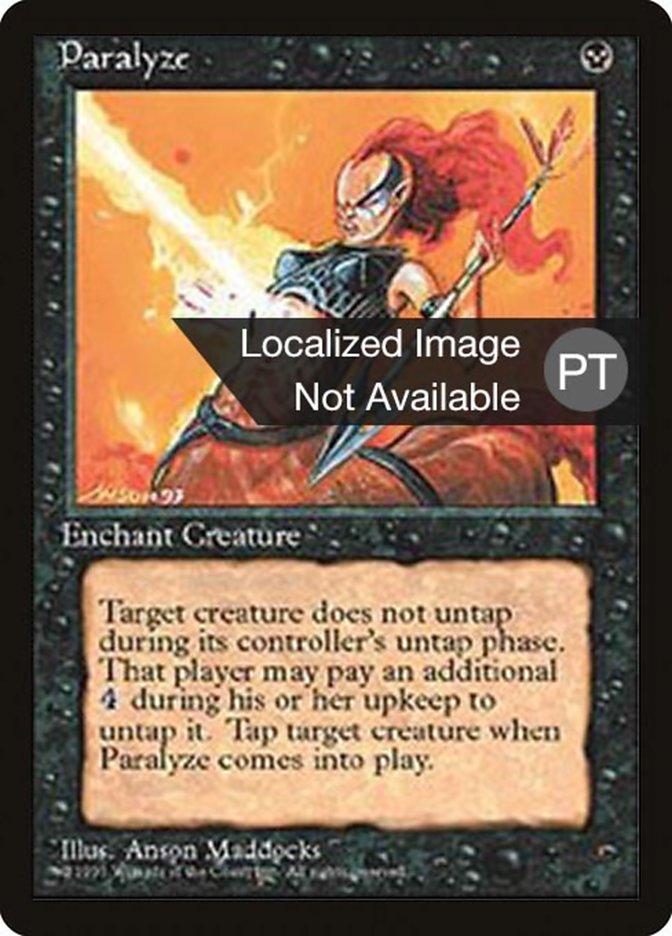Paralyze [Fourth Edition (Foreign Black Border)] | L.A. Mood Comics and Games