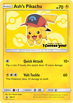 Ash's Pikachu (SM111) [Sun & Moon: Black Star Promos] | L.A. Mood Comics and Games