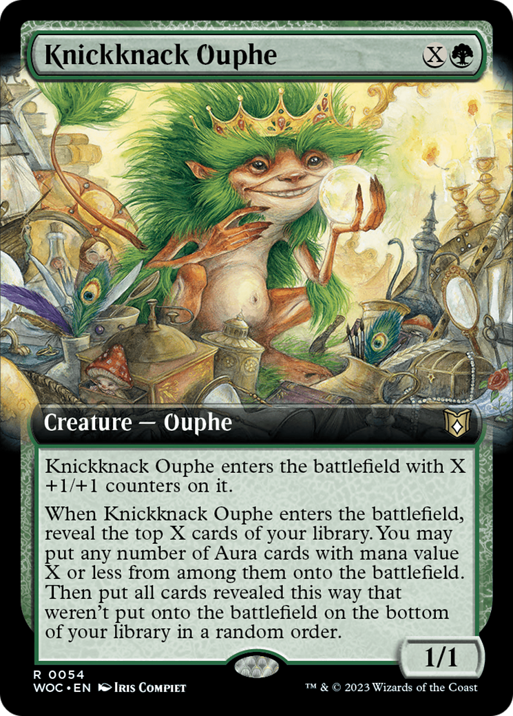 Knickknack Ouphe (Extended Art) [Wilds of Eldraine Commander] | L.A. Mood Comics and Games