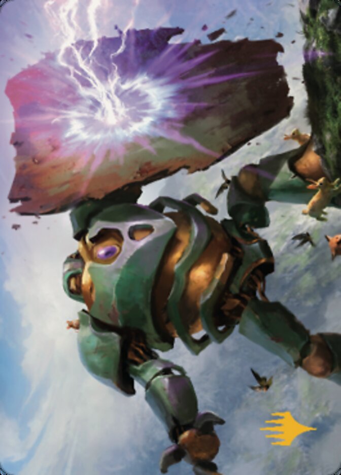 Walking Bulwark Art Card (Gold-Stamped Signature) [Dominaria United Art Series] | L.A. Mood Comics and Games
