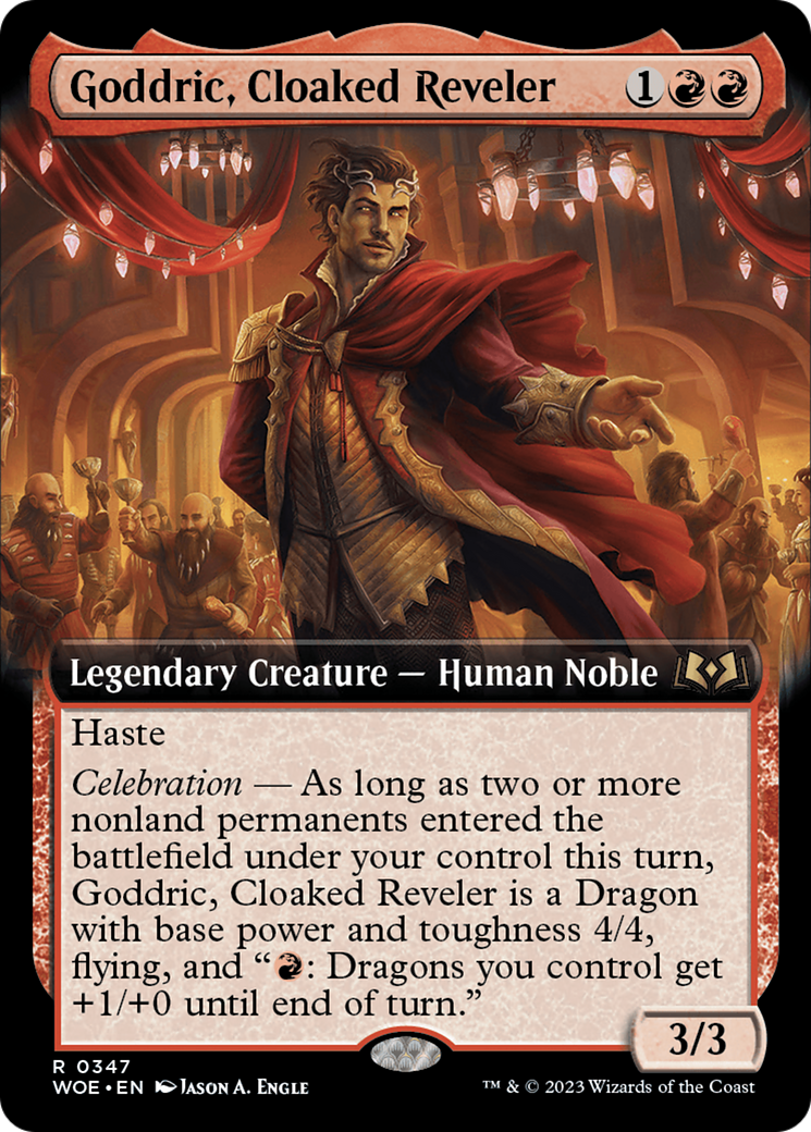 Goddric, Cloaked Reveler (Extended Art) [Wilds of Eldraine] | L.A. Mood Comics and Games