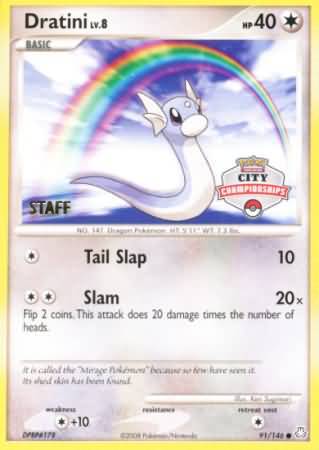 Dratini (91/146) (City Championship Promo Staff) [Diamond & Pearl: Legends Awakened] | L.A. Mood Comics and Games