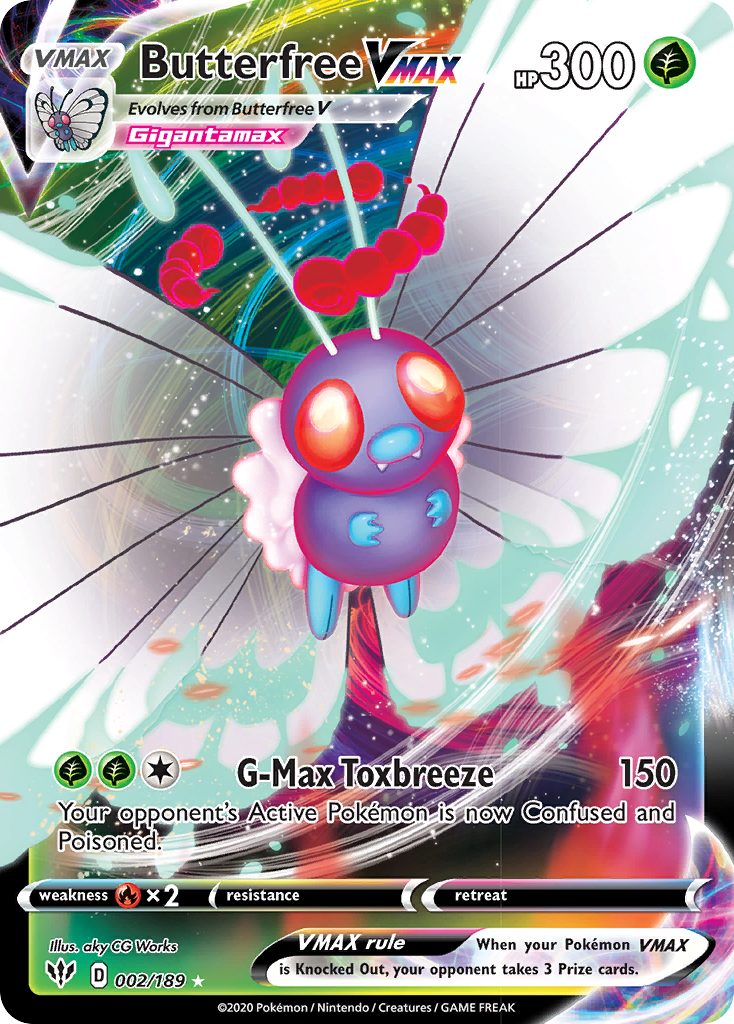 Butterfree VMAX (002/189) [Sword & Shield: Darkness Ablaze] | L.A. Mood Comics and Games