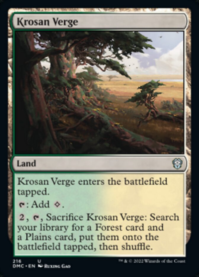 Krosan Verge [Dominaria United Commander] | L.A. Mood Comics and Games