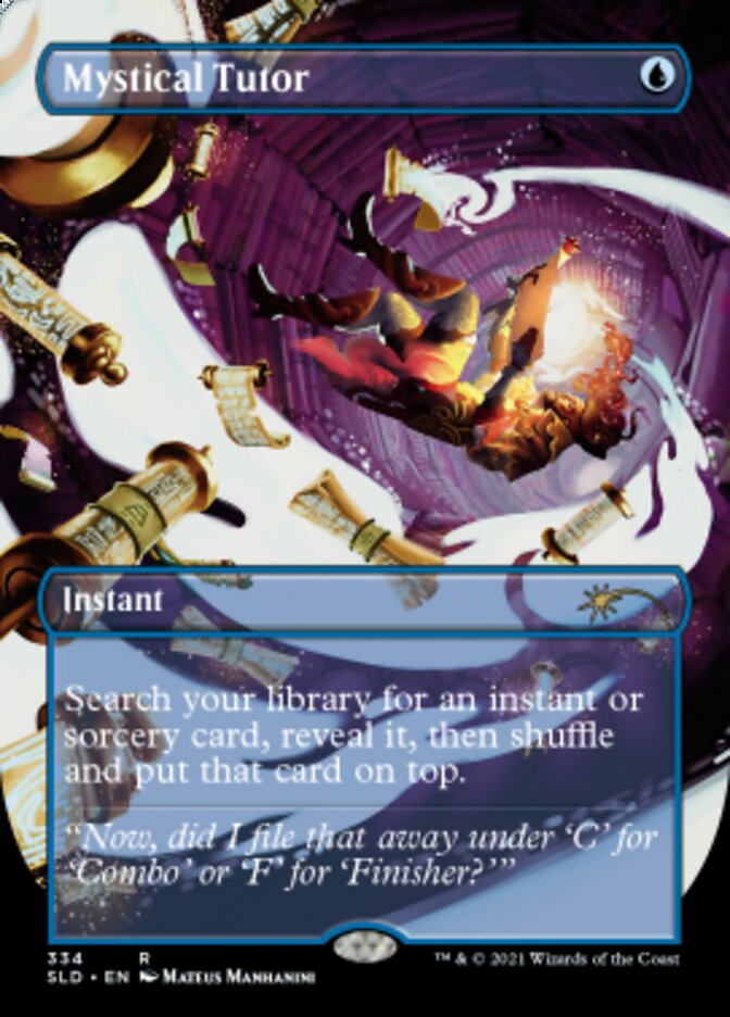 Mystical Tutor (Borderless) [Secret Lair Drop Series] | L.A. Mood Comics and Games