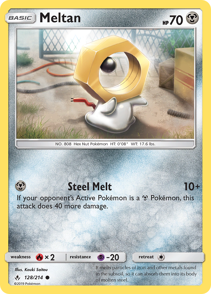 Meltan (128/214) [Sun & Moon: Unbroken Bonds] | L.A. Mood Comics and Games