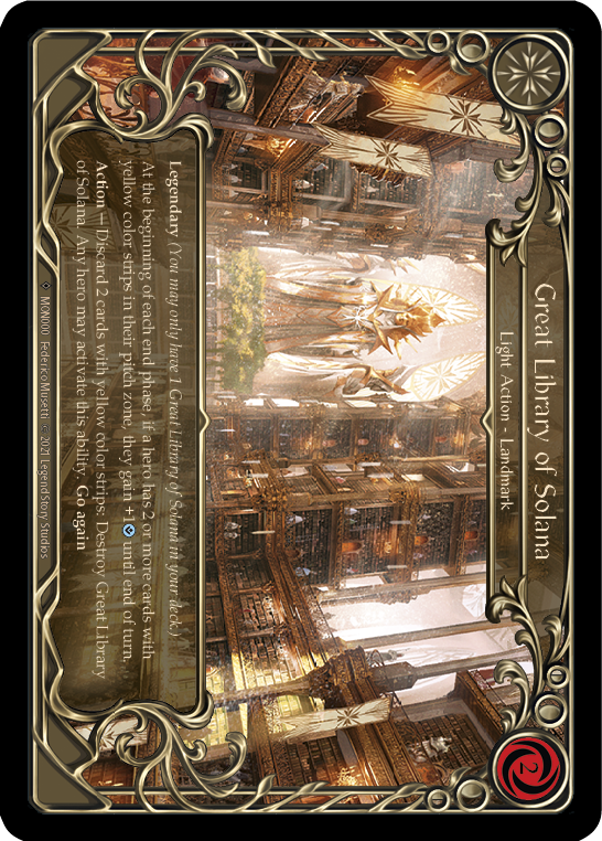 Great Library of Solana [U-MON000-RF] (Monarch Unlimited)  Unlimited Rainbow Foil | L.A. Mood Comics and Games