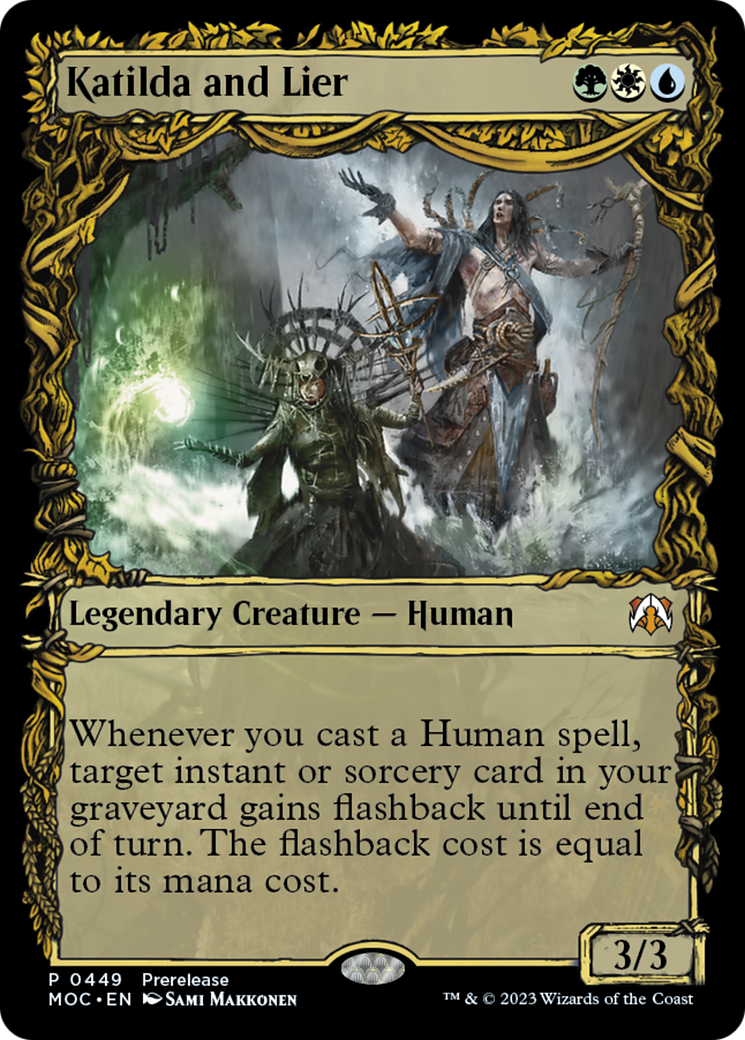 Katilda and Lier (Showcase Planar Booster Fun) [March of the Machine Commander Prerelease Promos] | L.A. Mood Comics and Games
