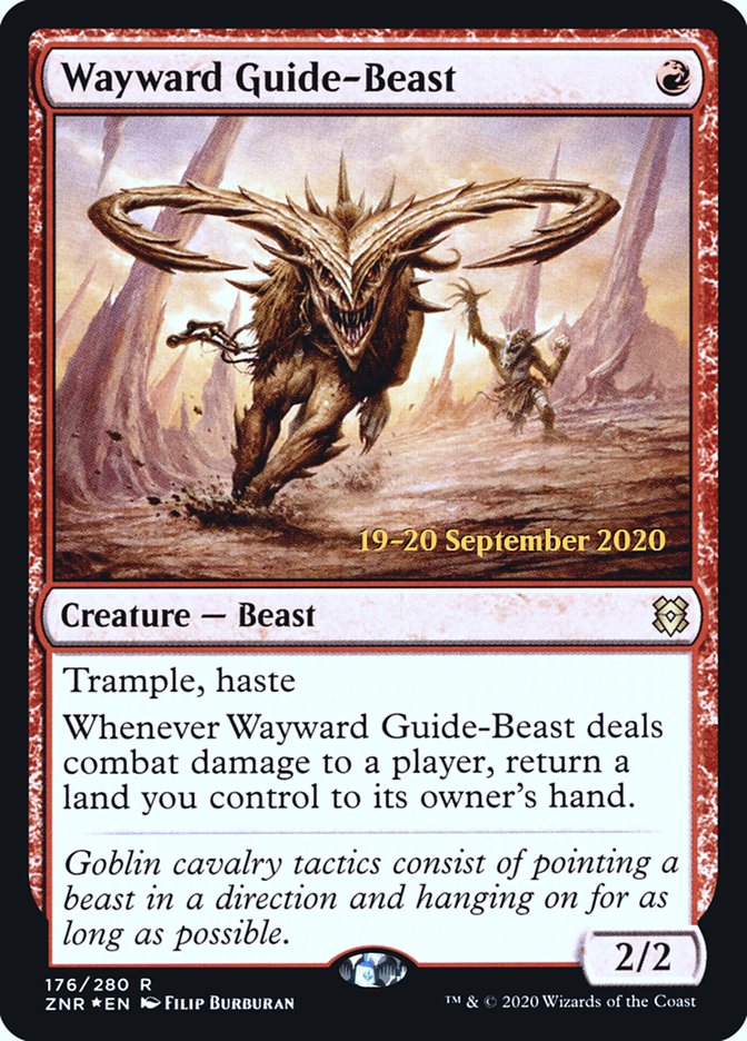 Wayward Guide-Beast [Zendikar Rising Prerelease Promos] | L.A. Mood Comics and Games