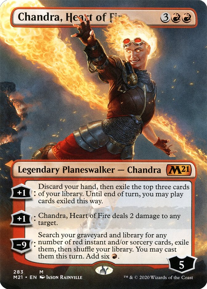 Chandra, Heart of Fire (Borderless) [Core Set 2021] | L.A. Mood Comics and Games