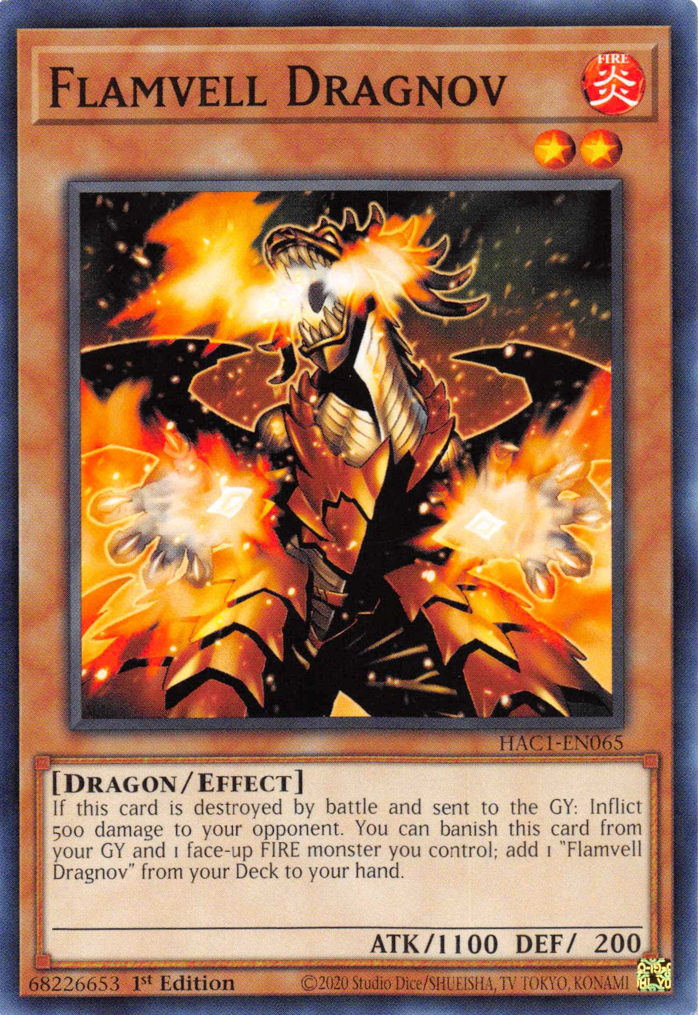 Flamvell Dragnov [HAC1-EN065] Common | L.A. Mood Comics and Games