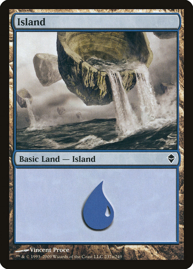 Island (237a) [Zendikar] | L.A. Mood Comics and Games