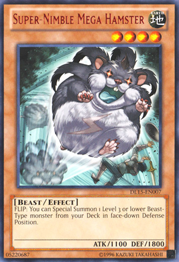 Super-Nimble Mega Hamster (Red) [DL15-EN007] Rare | L.A. Mood Comics and Games