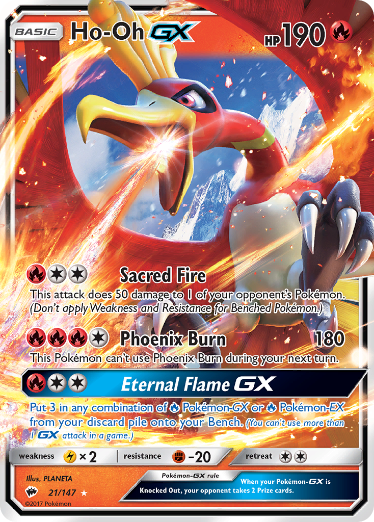 Ho-Oh GX (21/147) [Sun & Moon: Burning Shadows] | L.A. Mood Comics and Games