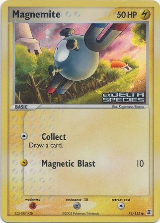 Magnemite (74/113) (Stamped) [EX: Delta Species] | L.A. Mood Comics and Games