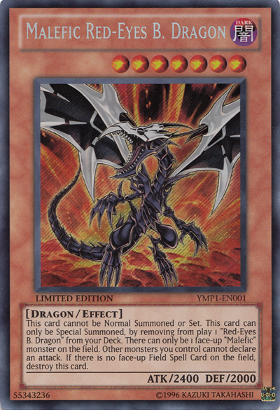 Malefic Red-Eyes B. Dragon [YMP1-EN001] Secret Rare | L.A. Mood Comics and Games