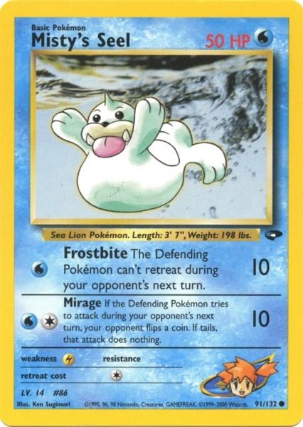 Misty's Seel (91/132) [Gym Challenge Unlimited] | L.A. Mood Comics and Games