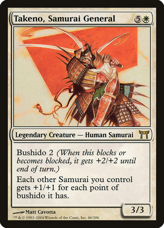 Takeno, Samurai General [Champions of Kamigawa] | L.A. Mood Comics and Games