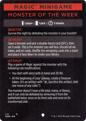 Monster of The Week (Magic Minigame) [Innistrad: Crimson Vow Minigame] | L.A. Mood Comics and Games