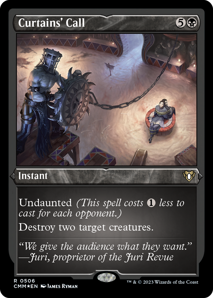Curtains' Call (Foil Etched) [Commander Masters] | L.A. Mood Comics and Games