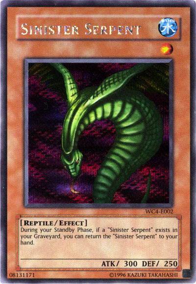 Sinister Serpent [WC4-E002] Prismatic Secret Rare | L.A. Mood Comics and Games