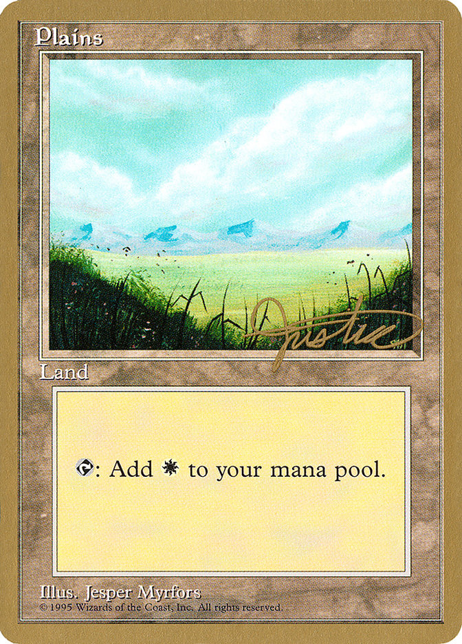 Plains (mj366) (Mark Justice) [Pro Tour Collector Set] | L.A. Mood Comics and Games