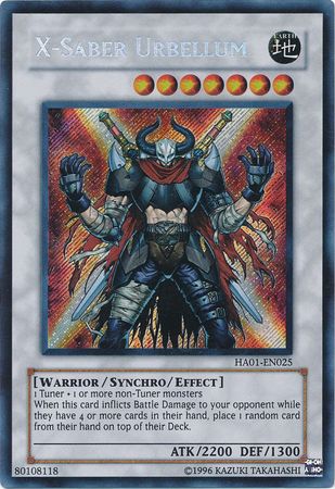 X-Saber Urbellum [HA01-EN025] Secret Rare | L.A. Mood Comics and Games