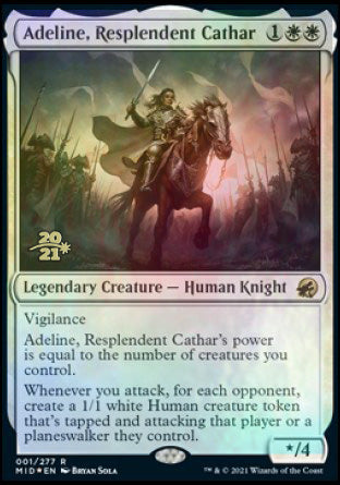 Adeline, Resplendent Cathar [Innistrad: Midnight Hunt Prerelease Promos] | L.A. Mood Comics and Games