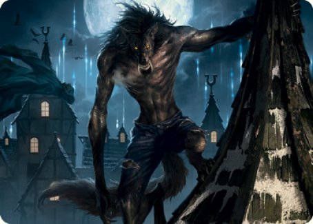 Stalking Predator Art Card [Innistrad: Midnight Hunt Art Series] | L.A. Mood Comics and Games