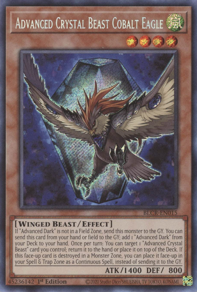 Advanced Crystal Beast Cobalt Eagle [BLCR-EN015] Secret Rare | L.A. Mood Comics and Games