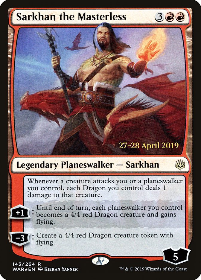 Sarkhan the Masterless [War of the Spark Prerelease Promos] | L.A. Mood Comics and Games