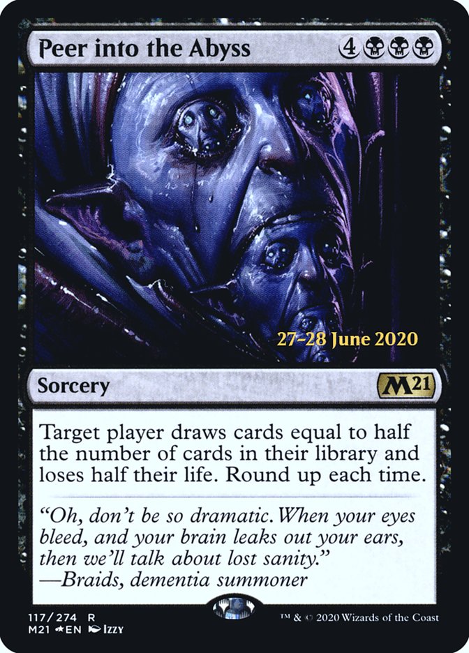 Peer into the Abyss [Core Set 2021 Prerelease Promos] | L.A. Mood Comics and Games