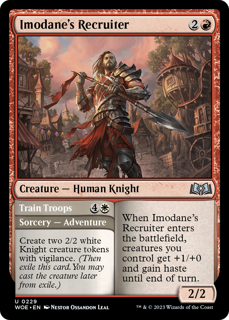Imodane's Recruiter // Train Troops [Wilds of Eldraine] | L.A. Mood Comics and Games