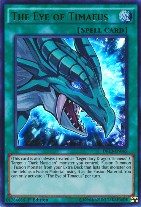 The Eye of Timaeus [DRL3-EN045] Ultra Rare | L.A. Mood Comics and Games