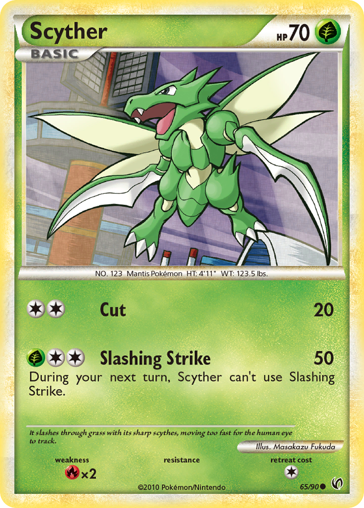 Scyther (65/90) [HeartGold & SoulSilver: Undaunted] | L.A. Mood Comics and Games